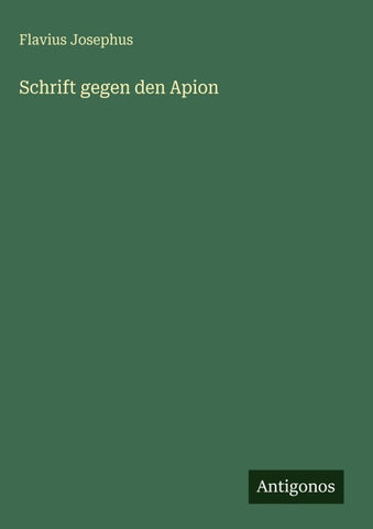 Schrift gegen den Apion