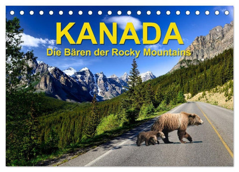 KANADA - Die Bären der Rocky Mountains (Tischkalender 2027 DIN A5 quer), CALVENDO Monatskalender