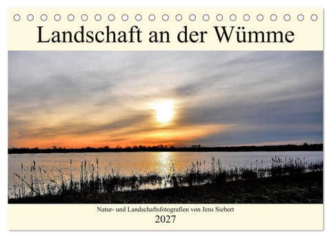 Landschaft an der Wümme (Tischkalender 2027 DIN A5 quer), CALVENDO Monatskalender