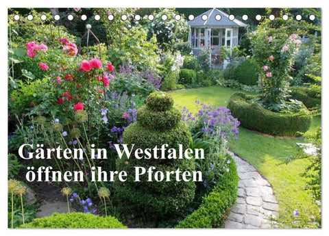 Gärten in Westfalen öffnen ihre Pforten (Tischkalender 2027 DIN A5 quer), CALVENDO Monatskalender