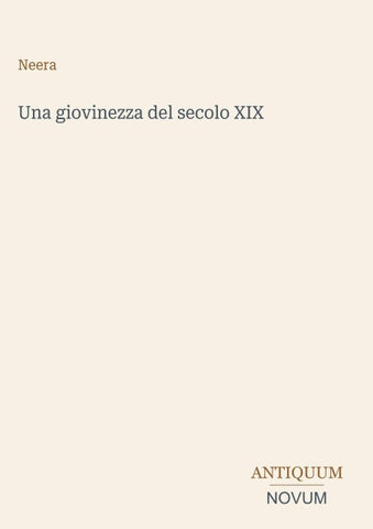 Una giovinezza del secolo XIX