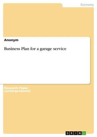 Business Plan for a garage service