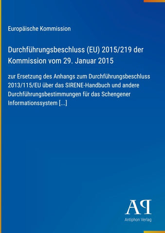 Durchführungsbeschluss (EU) 2015/219 der Kommission vom 29. Januar 2015