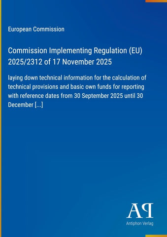 Commission Implementing Regulation (EU) 2025/2312 of 17 November 2025