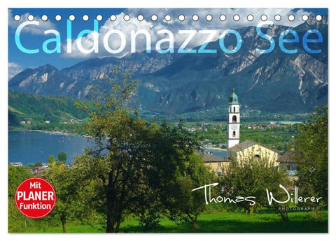 Caldonazzo See (Tischkalender 2027 DIN A5 quer), CALVENDO Monatskalender
