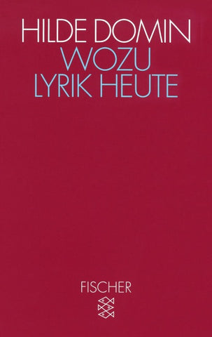 Wozu Lyrik heute