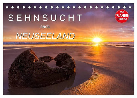 Sehnsucht nach Neuseeland (Tischkalender 2027 DIN A5 quer), CALVENDO Monatskalender