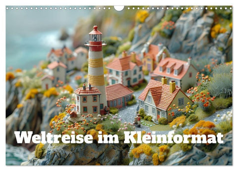 Weltreise im Kleinforma (Wandkalender 2027 DIN A3 quer), CALVENDO Monatskalender