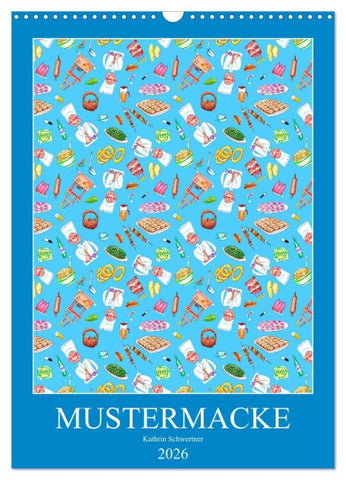 MUSTERMACKE (Wandkalender 2026 DIN A3 hoch), CALVENDO Monatskalender