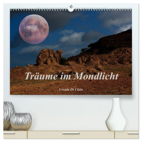 Träume im Mondlicht (hochwertiger Premium Wandkalender 2026 DIN A2 quer), Kunstdruck in Hochglanz
