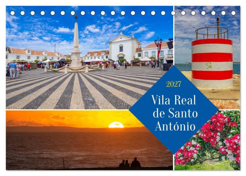 Vila Real de Santo António (Tischkalender 2027 DIN A5 quer), CALVENDO Monatskalender