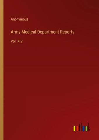 Army Medical Department Reports