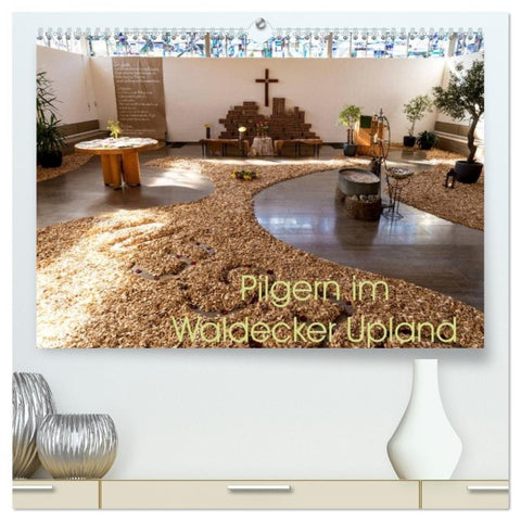 Pilgern im Waldecker Upland (hochwertiger Premium Wandkalender 2027 DIN A2 quer), Kunstdruck in Hochglanz
