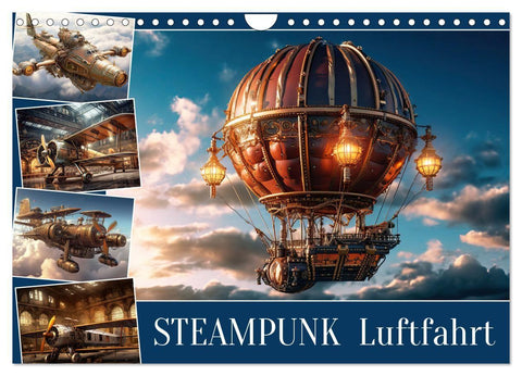 Steampunk Luftfahrt (Wandkalender 2027 DIN A4 quer), CALVENDO Monatskalender