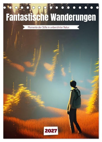 Fantastische Wanderungen (Tischkalender 2027 DIN A5 hoch), CALVENDO Monatskalender
