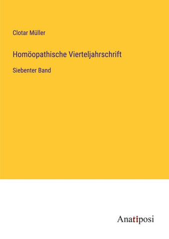 Homöopathische Vierteljahrschrift