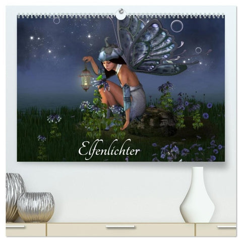 Elfenlichter (hochwertiger Premium Wandkalender 2027 DIN A2 quer), Kunstdruck in Hochglanz
