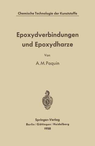 Epoxydverbindungen und Epoxydharze