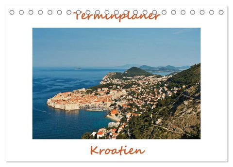 Kroatien, Terminplaner (Tischkalender 2026 DIN A5 quer), CALVENDO Monatskalender