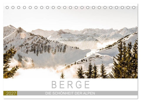 Berge - Die Schönheit der Alpen (Tischkalender 2027 DIN A5 quer), CALVENDO Monatskalender