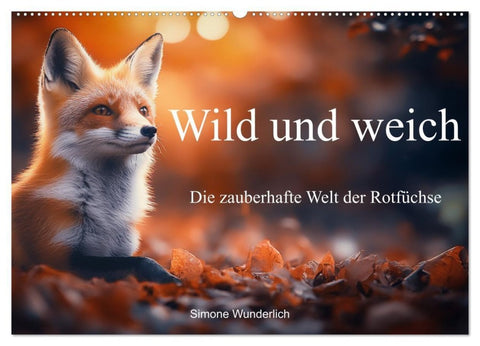 Wild und weich - Die zauberhafte Welt der Rotfüchse (Wandkalender 2027 DIN A2 quer), CALVENDO Monatskalender
