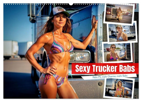 Sexy Trucker Babs (Wandkalender 2027 DIN A2 quer), CALVENDO Monatskalender