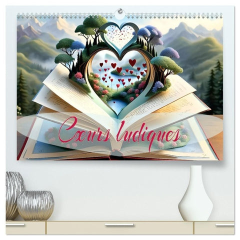 Cœurs ludiques (Calendrier mural haut de gamme 2027 DIN A2 vertical), CALVENDO calendrier mensuel