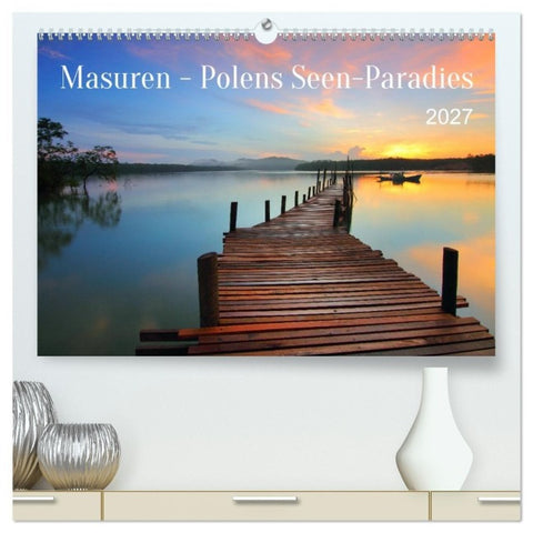Masuren - Polens Seen-Paradies (hochwertiger Premium Wandkalender 2027 DIN A2 quer), Kunstdruck in Hochglanz