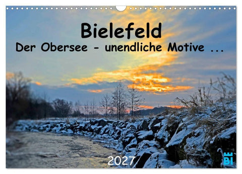 Bielefeld - Der Obersee - unendliche Motive... (Wandkalender 2027 DIN A3 quer), CALVENDO Monatskalender