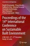 Proceedings of the 14th International Conference on Sustainable Built Environment