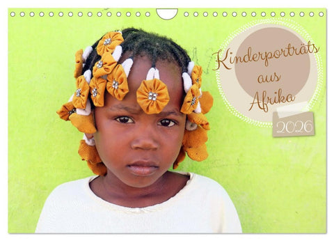 Kinderporträts aus Afrika (Wandkalender 2026 DIN A4 quer), CALVENDO Monatskalender