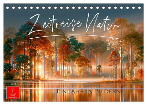 Zeitreise Natur (Tischkalender 2027 DIN A5 quer), CALVENDO Monatskalender