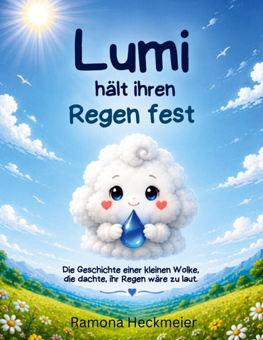 Lumi hält ihren Regen fest