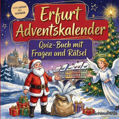 Erfurt-Adventskalender: Quiz-Buch mit Fragen und Rätsel