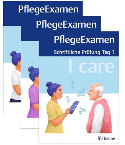 I care PflegeExamen - Schriftliche Prüfung Tag 1 - 3 (Lernpaket)