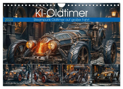 KI-Oldtimer (Wandkalender 2027 DIN A4 quer), CALVENDO Monatskalender