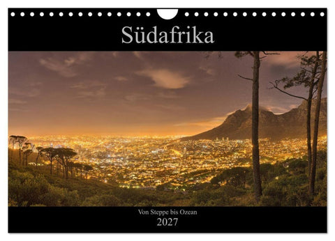 Südafrika - Von Steppe bis Ozean (Wandkalender 2027 DIN A4 quer), CALVENDO Monatskalender