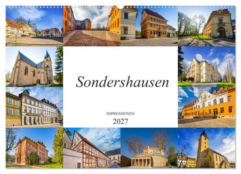 Sondershausen Impressionen (Wandkalender 2027 DIN A2 quer), CALVENDO Monatskalender