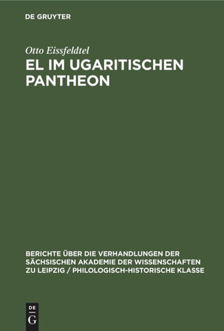 El im ugaritischen Pantheon