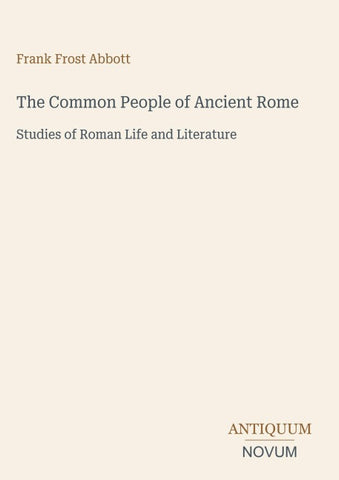 The Common People of Ancient Rome