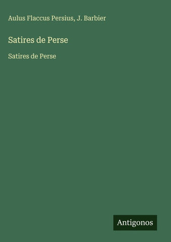 Satires de Perse