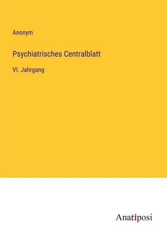 Psychiatrisches Centralblatt