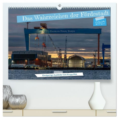 Das Wahrzeichen der Fördestadt (hochwertiger Premium Wandkalender 2027 DIN A2 quer), Kunstdruck in Hochglanz