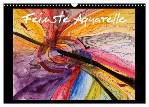 Feinste Aquarelle (Wandkalender 2027 DIN A3 quer), CALVENDO Monatskalender