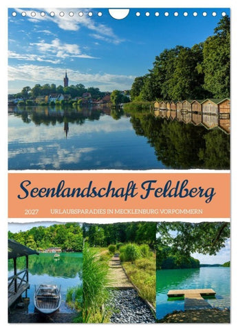 Seenlandschaft Feldberg (Wandkalender 2027 DIN A4 hoch), CALVENDO Monatskalender
