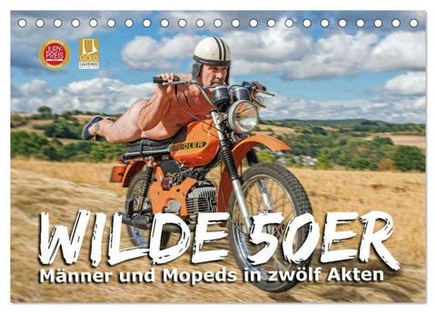 Wilde50er (Tischkalender 2026 DIN A5 quer), CALVENDO Monatskalender
