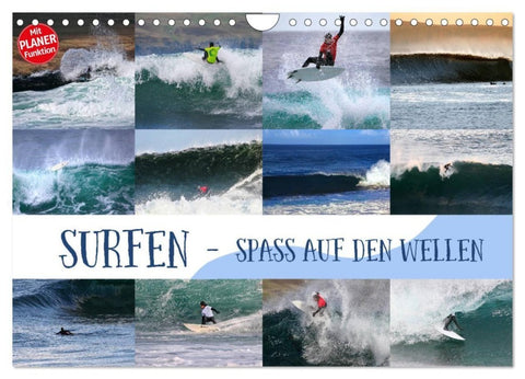 Surfen - Spaß auf den Wellen (Wandkalender 2027 DIN A4 quer), CALVENDO Monatskalender