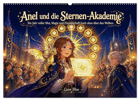 Anel und die Sternen-Akademie (Wandkalender 2027 DIN A2 quer), CALVENDO Monatskalender