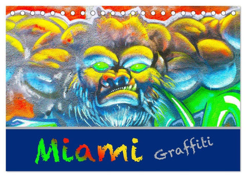 Miami Graffiti (Tischkalender 2026 DIN A5 quer), CALVENDO Monatskalender