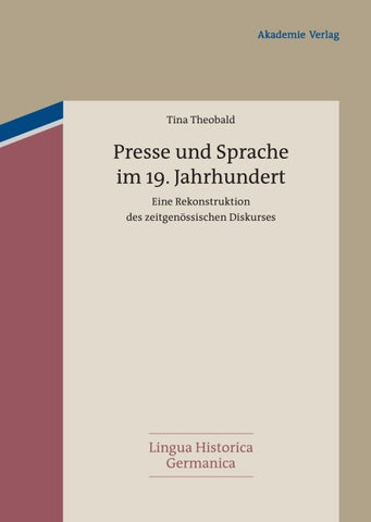 Presse und Sprache im 19. Jahrhundert